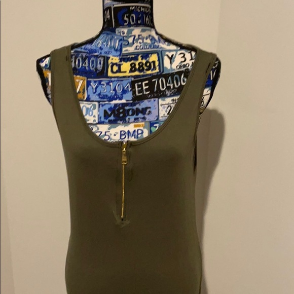 Forest green dress Size Large - Picture 3 of 6